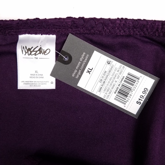 Mossimo Crochet Tabside Hipster Swim Bikini Bottom - Picture 6 of 7